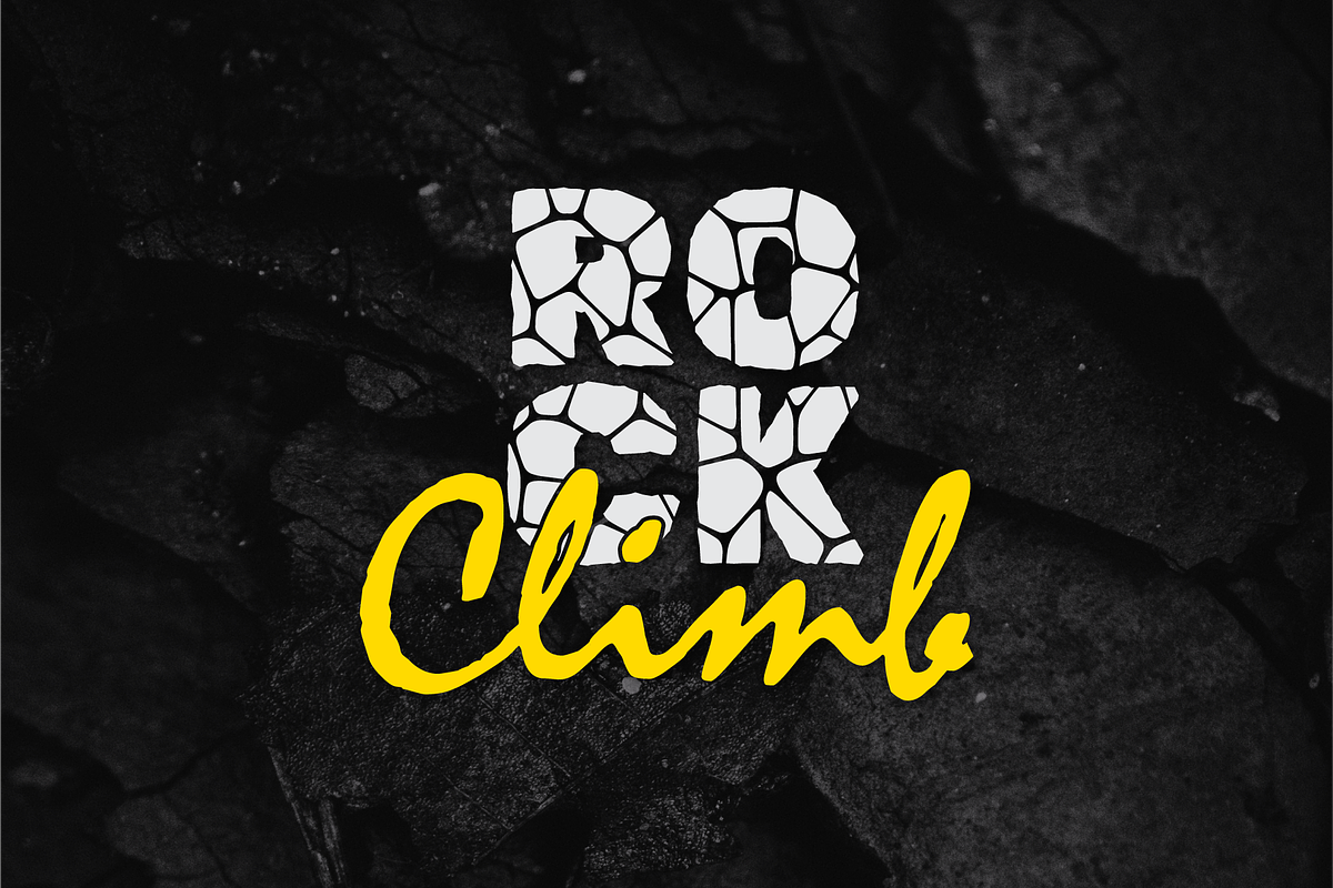 Stone Pattern, a Handwritten Font by Canden Studio (Photo 3 of 3)
