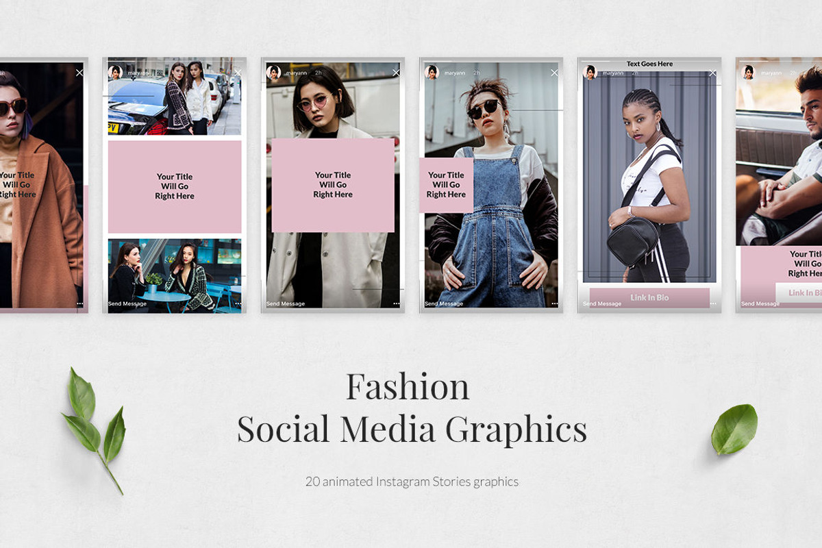 Fashion Animated Instagram Stories, a Social Media Template by Social Corner Graphics (Photo 3 of 9)