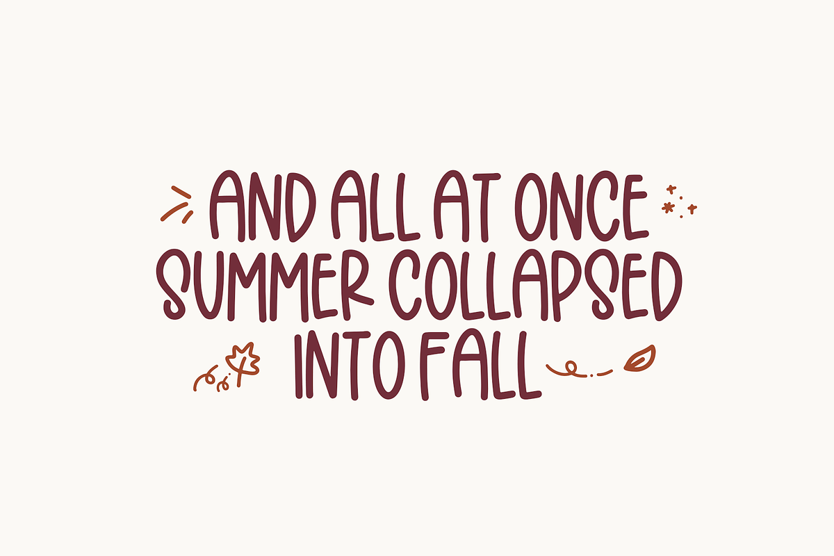 Crisp Leaves | Font with Doodles, a Font by KA Designs (Photo 7 of 12)
