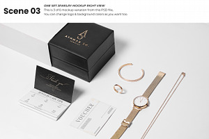 Jewelry Or Gift Box Mockup Set