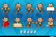 Cheeky Monkey Character, an Animal Illustration by DesignWolf (Thumbnail 2 of 2)