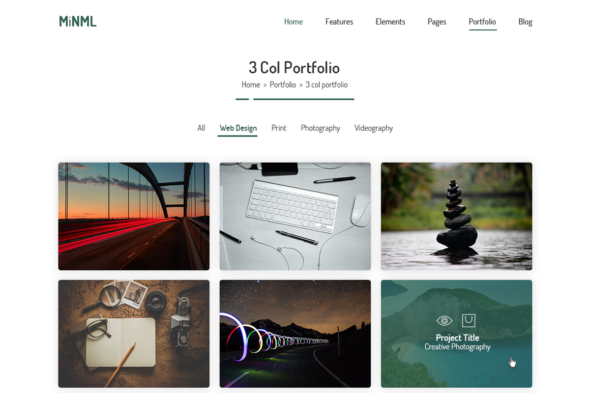 MiNML - Clean & Minimal PSD Template, an UI Kit Template by Saif71 - Shop (Photo 15 of 19)
