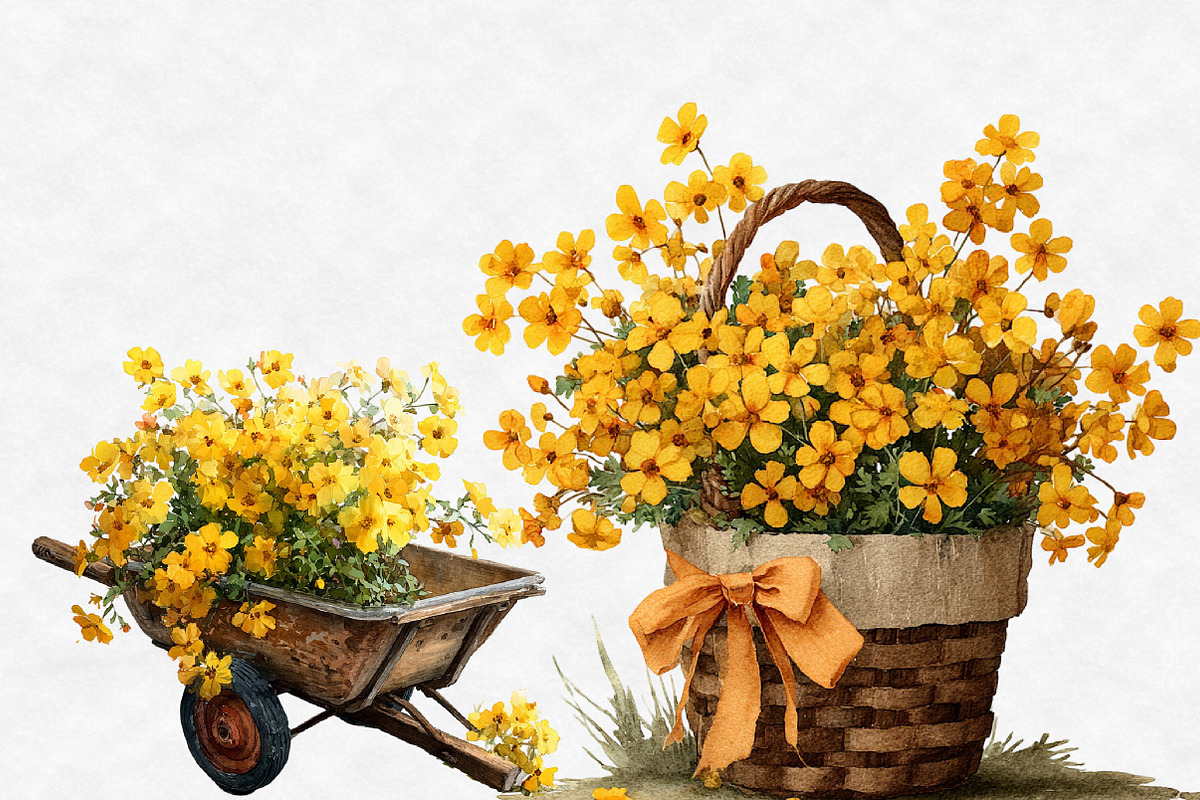 Spring Romance in Cottage Clipart, an Illustration by Designworld (Photo 5 of 6)