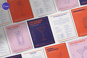 Cocktail Recipe Cards Template, a Marketing Template by Va Bene Studio (Thumbnail 1 of 10)