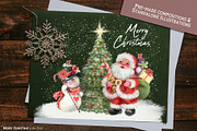 Merry Christmas, a Seasonal Illustration by Anna Babich (Thumbnail 2 of 8)