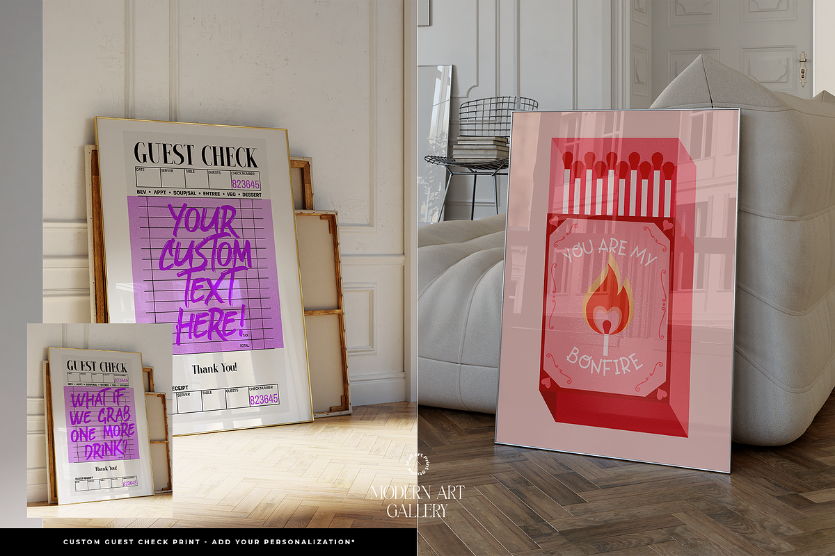 Modern Art Gallery 4, a Graphic by Wall Art Print Studio (Photo 7 of 18)