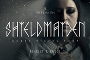 Shieldmaiden - Norse Viking Font, a Font by Aurora Graphics (Thumbnail 1 of 5)