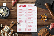 Minimalist Food Menu, a Print Template by The Savory Directors (Thumbnail 1 of 3)
