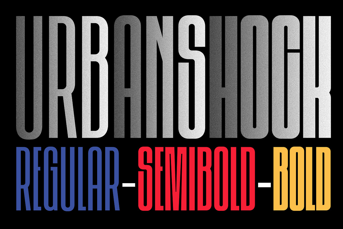 Urbanshock - Condensed Display Sans