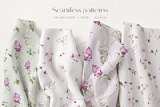 Lilac Garden Watercolor Collection, a Decorative Illustration by Liliia Polos Illustration (Thumbnail 5 of 10)