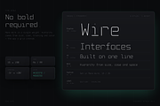 Mono Wire - Minimal Monospace Type, a Sans Serif Font by HipFonts (Thumbnail 16 of 26)