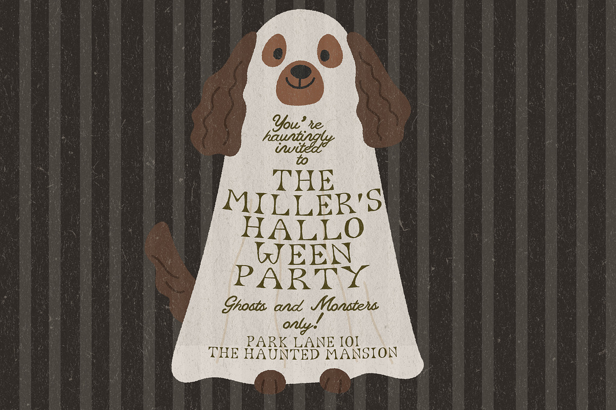 Cute Handwritten Halloween Font Duo, a Handwritten Font by Laras Wonderland (Photo 4 of 10)