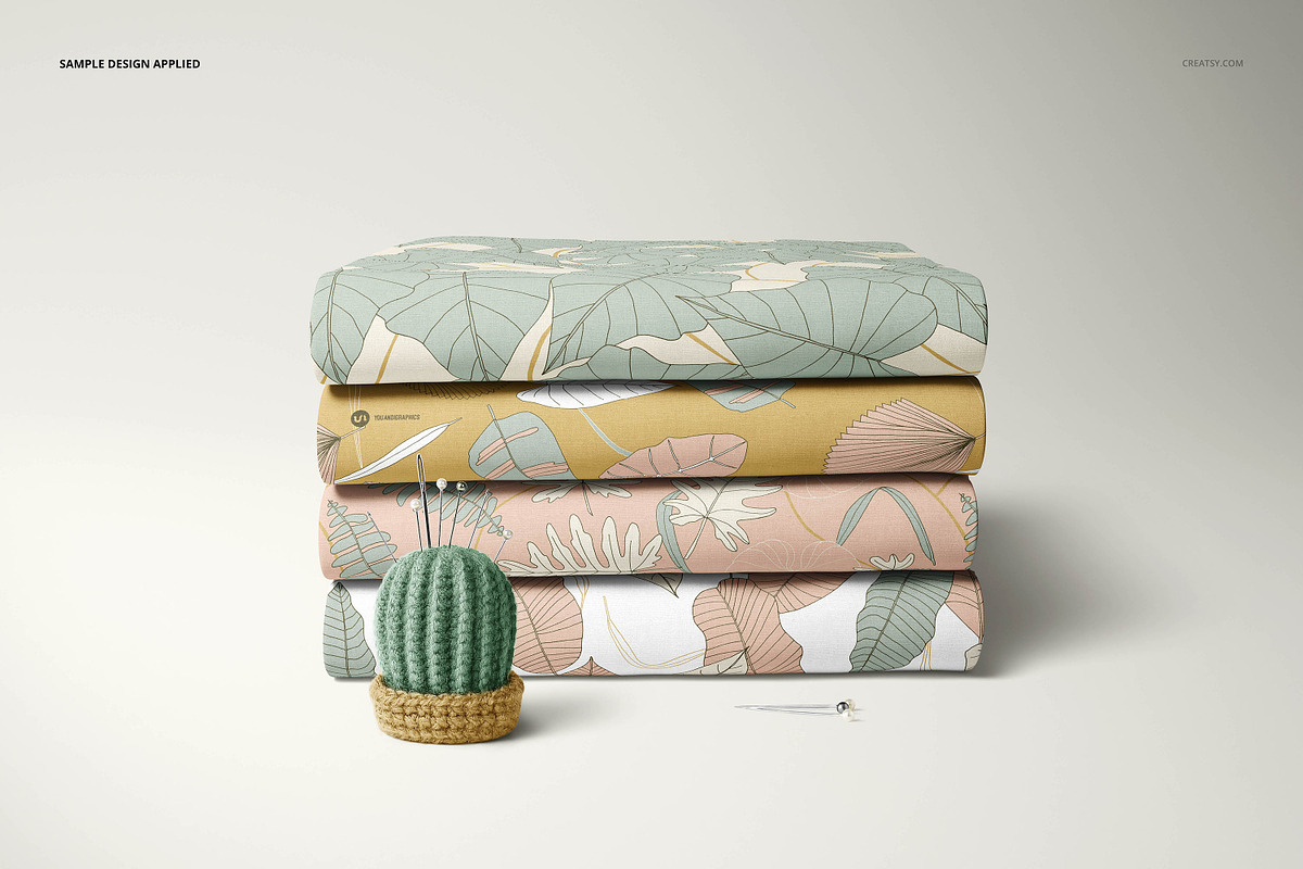 Fabric Stack Mockup Set, a Merchandise Mockup by creatsy2 (Photo 5 of 10)