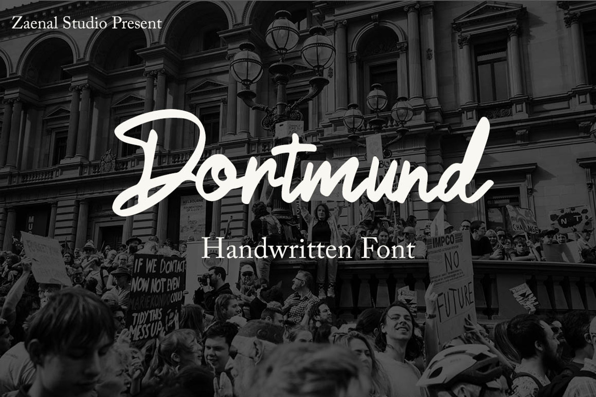 Dortmund, a Script Font by Zaenal Studio (Photo 1 of 13)