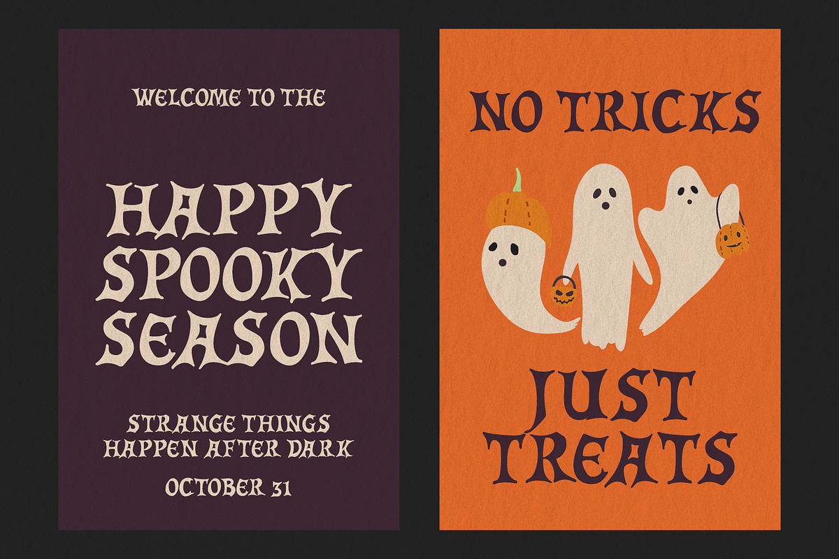 Midnight Party Retro Halloween Font, a Sans Serif Font by BilberryCreates (Photo 2 of 9)