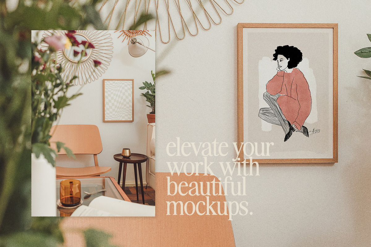 Imperfect Interior Frame Mockup Set, a Household Mockup by Salt Color Studio (Photo 5 of 28)