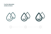 Water Outline Icon Set, an Icon by BomSymbols (Thumbnail 3 of 5)