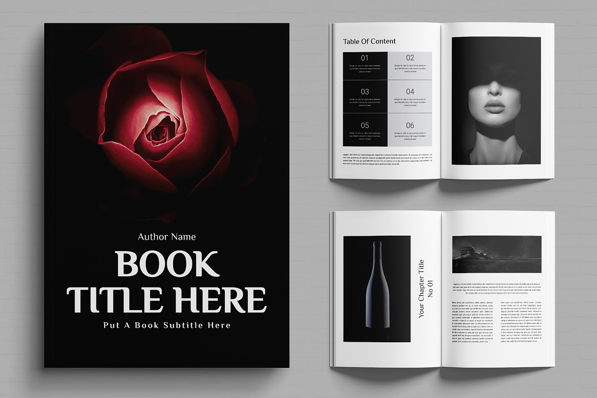 Book Title Name Here Layout, a Brochure Template by MightyDesign (Photo 1 of 6)
