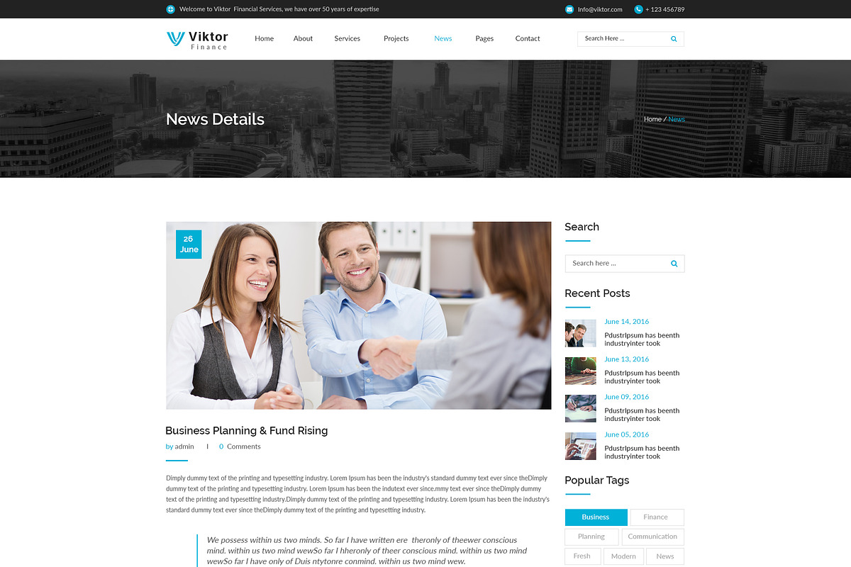 Viktor - Corporate Muse Template, a HTML Template by DigitalCenturySF (Photo 8 of 12)