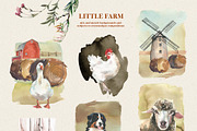 Little Farm Animals Clip Art, an Animal Illustration by whiteheartdesign (Thumbnail 11 of 18)
