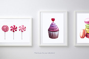 Watercolor Candy shop, an Illustration by YuliaBiser (Thumbnail 9 of 9)