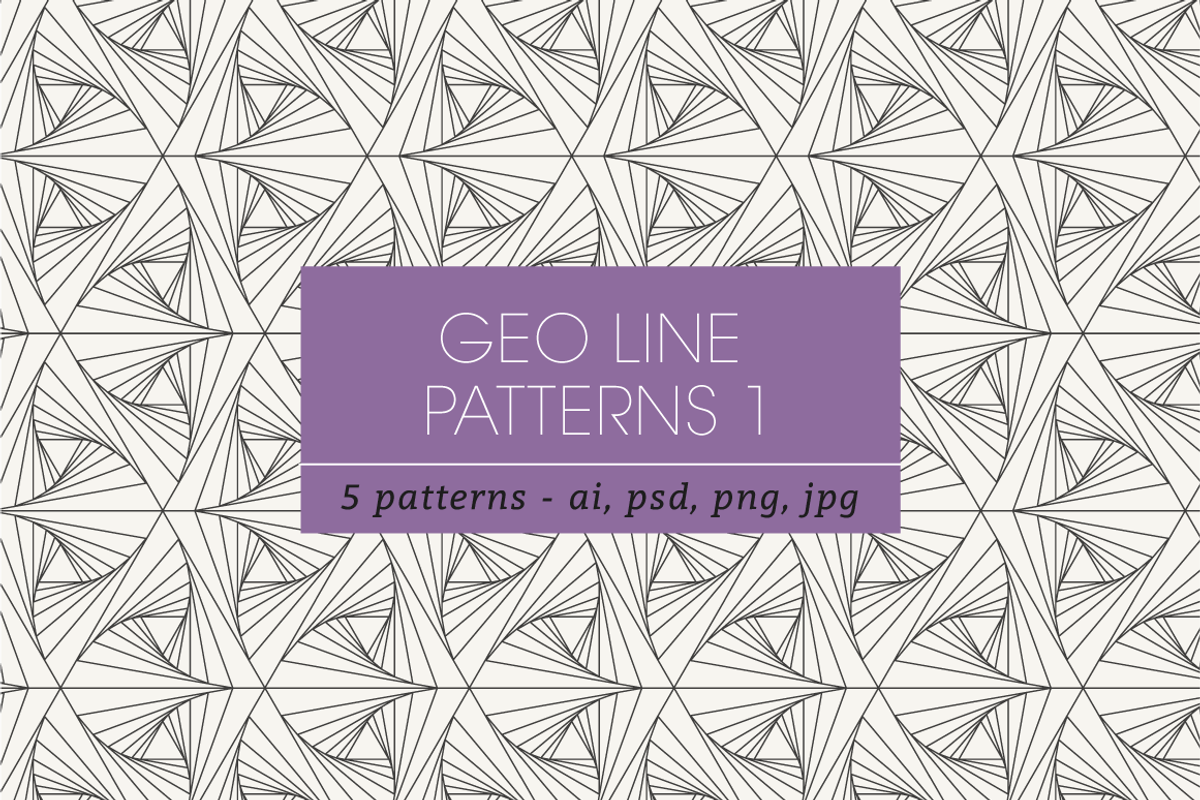 Geometric Line Patterns 2, a Pattern Graphic by kloroform
