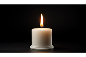 decor candle isolated ai generated, a Holiday Photo by pikepicture