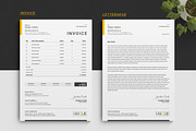 Invoice + Letterhead, a Stationery Template by CreativeZoom (Thumbnail 2 of 4)