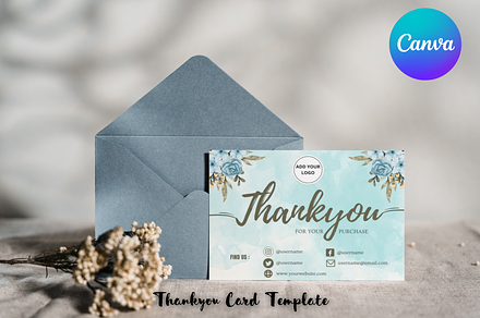 Thankyou Card Template, a Card Template by DesignTreasureID