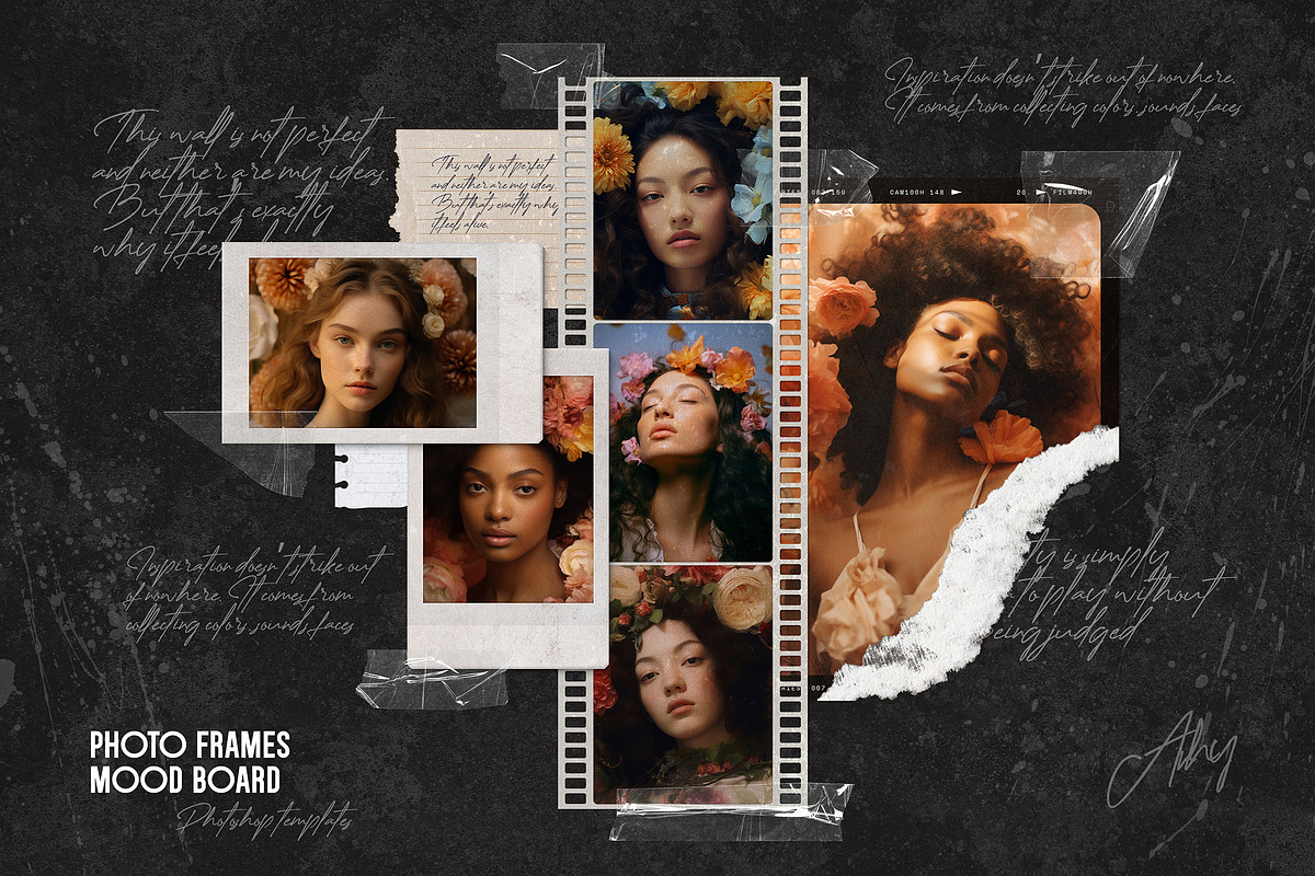 Polaroid Photo Mood Boards Set, a Presentation Template by Andrew Skoch Design (Photo 9 of 12)