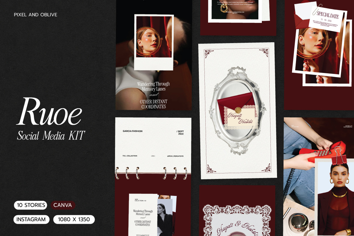 RUOE / Stories Social Media KIT, a Social Media Template by Pixel And Oblivé (Photo 1 of 5)