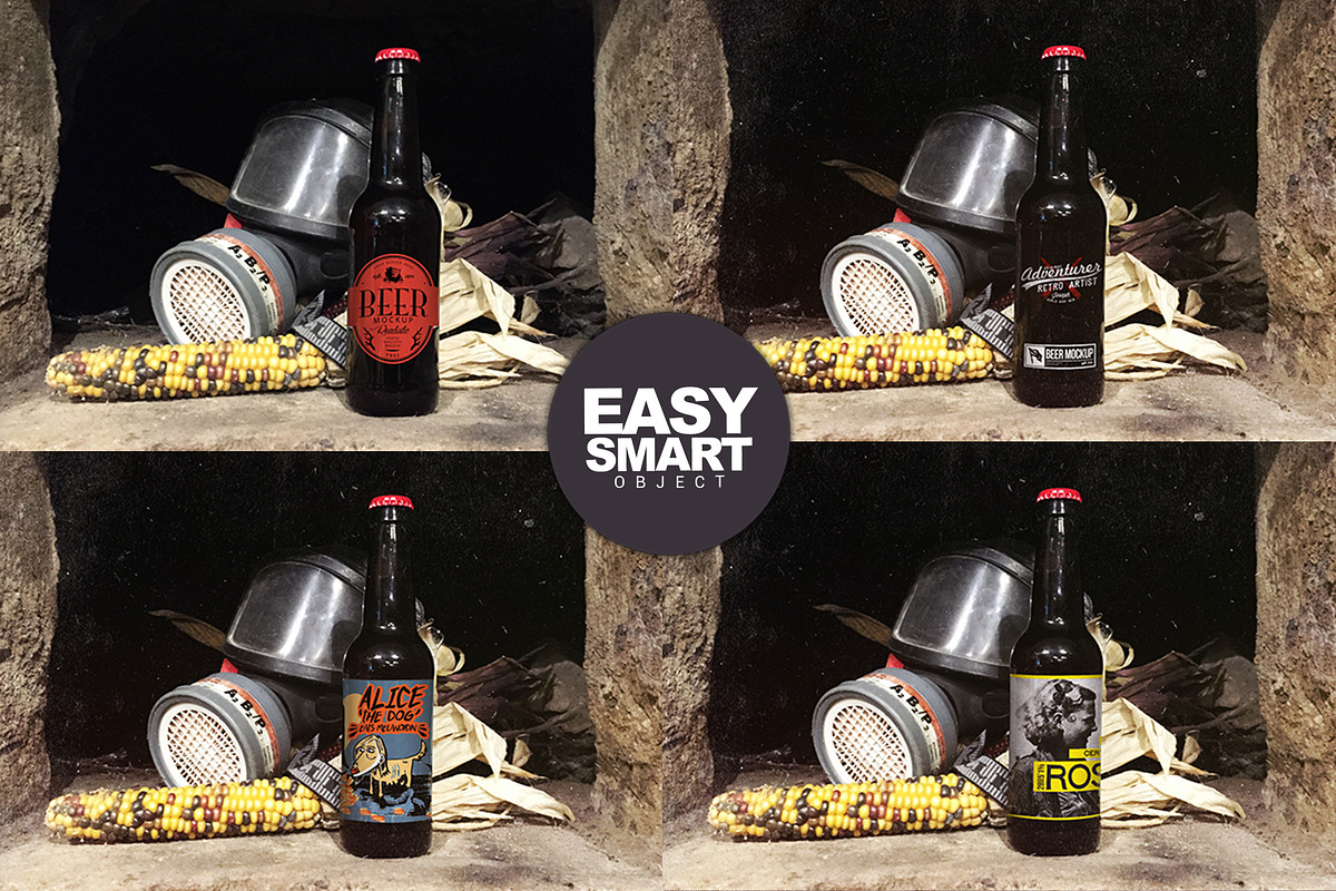 Gas Mask | Beer Mockup, a Mask Mockup by SmartDesigns (Photo 2 of 3)