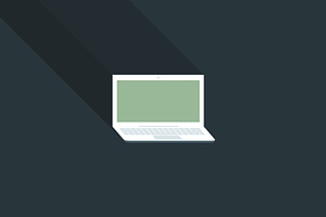 Laptop is flat