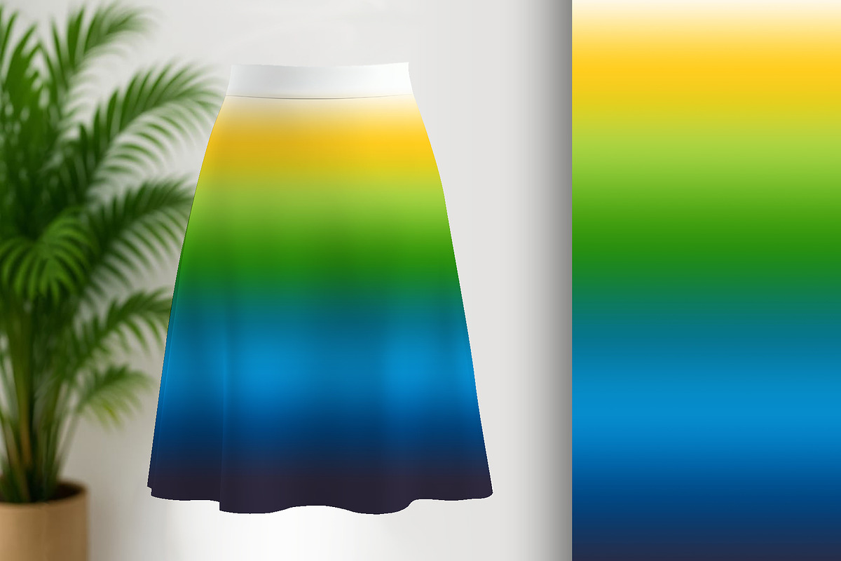 Tropical Gradient Yellow Green Blue, a Background Graphic by Sharon Schwalbe (Photo 3 of 7)
