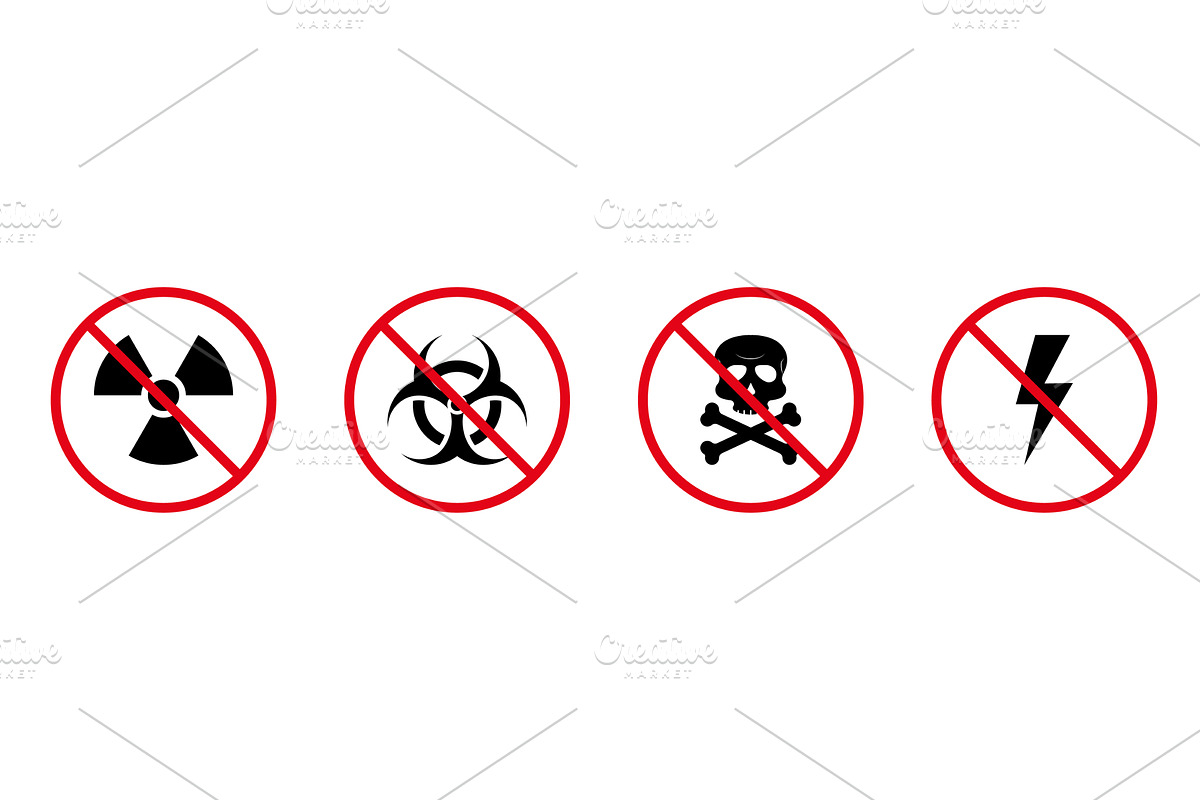 Toxic Bio Hazard Waste Sign, an Object Illustration by Vector Creator