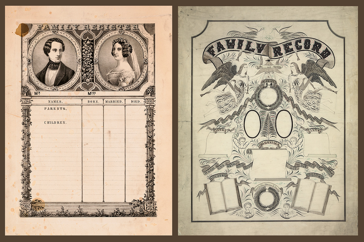 Antique Family Records - Blank, a Texture Graphic by Blue Line Design (Photo 16 of 17)