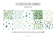 Leaf Seamless Patterns, a Pattern Graphic by Palau (Thumbnail 6 of 9)