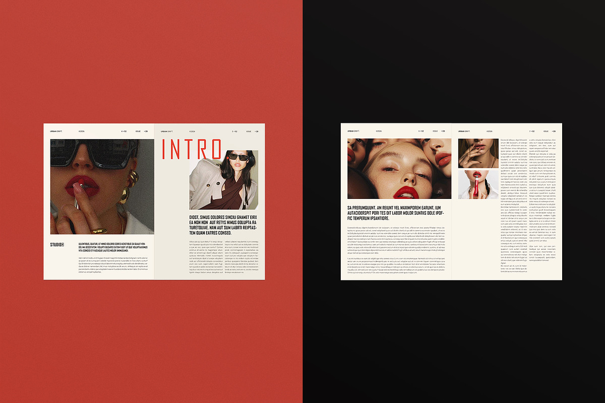 Modern Magazine Layout Template, a Magazine Template by ArtisanaAura (Photo 4 of 23)