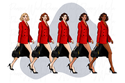 Girls in black, white & red, a Person Illustration by Parinaz Wadia Design (Thumbnail 7 of 10)