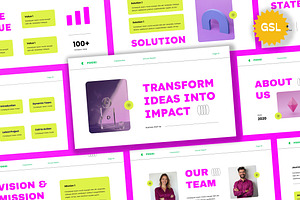 Purple Annual Report Google Slide, a Presentation Template by Aiyari Graphic