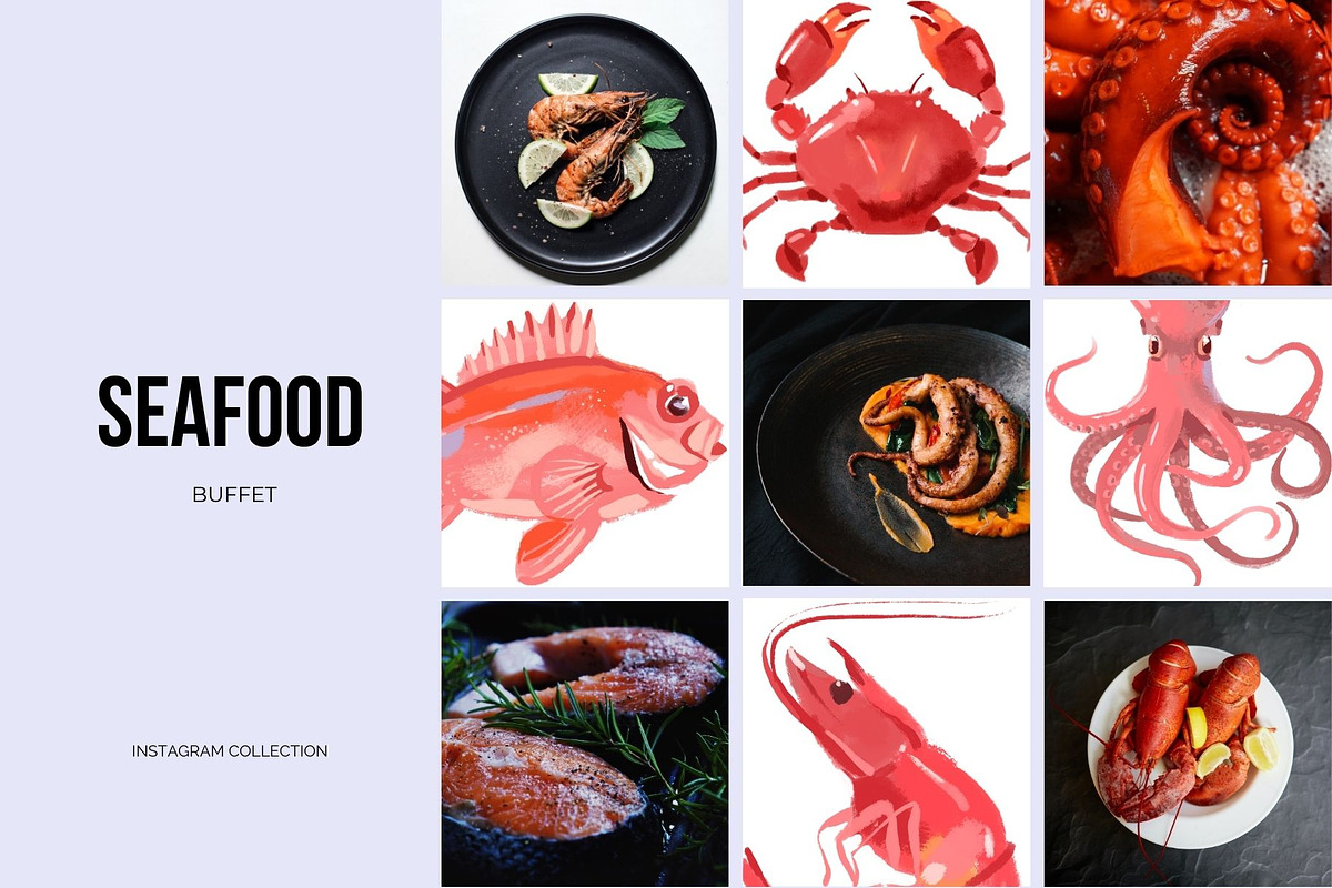 Sea Battle Gouache Illustrations, a Food Illustration by Elena Pimonova (Photo 9 of 10)