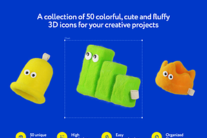 Fooksy Fluffy 3D Illustrations