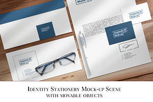 Identity Stationery Mock-up Scene