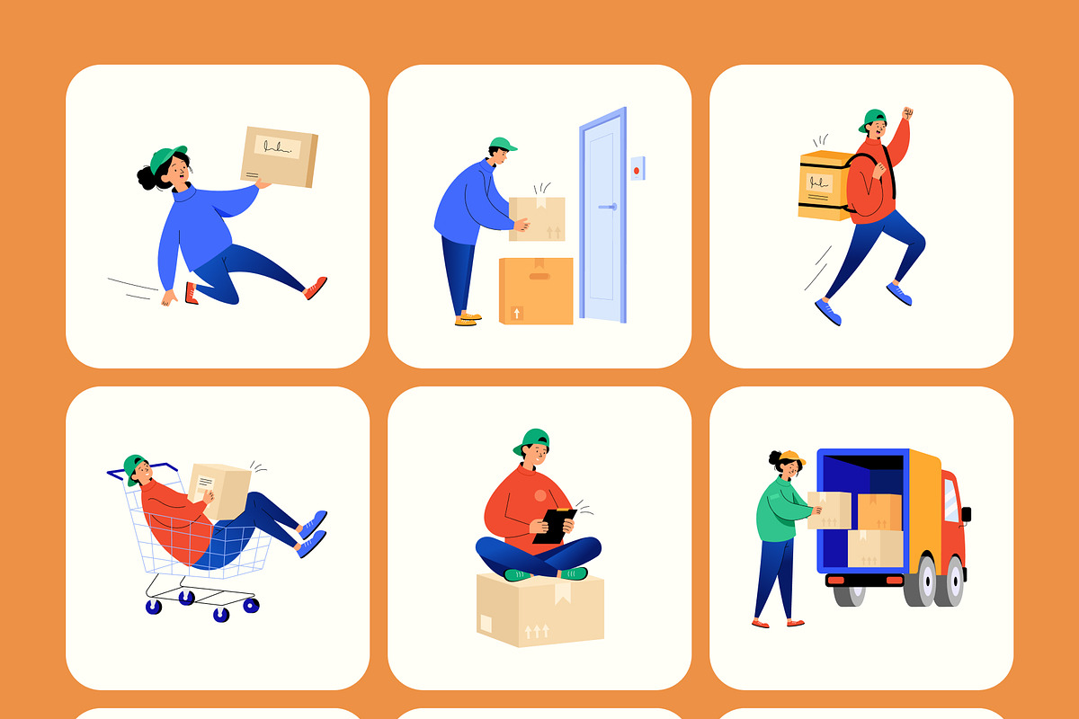 75 Delivery Flat Illustrations, a Transportation Illustration by Vectors Market (Photo 11 of 11)
