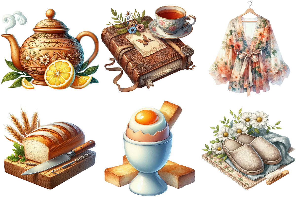 Summer Cottagecore Morning Clipart, an Illustration by Pixels.Craft (Photo 7 of 9)