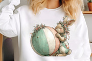 Whimsical summer bunny clipart, an Illustration by SinaCreation (Thumbnail 7 of 11)