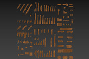 Molding Kitbash V1 - 128 Profile Set, an Architecture 3D Model by RoHo Productions (Thumbnail 8 of 28)