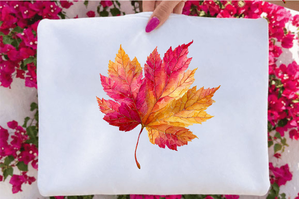 Watercolor Autumn Fall Leaves, a Seasonal Illustration by SVGArt (Photo 4 of 10)