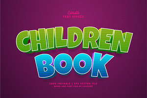 Text Effect Children Book