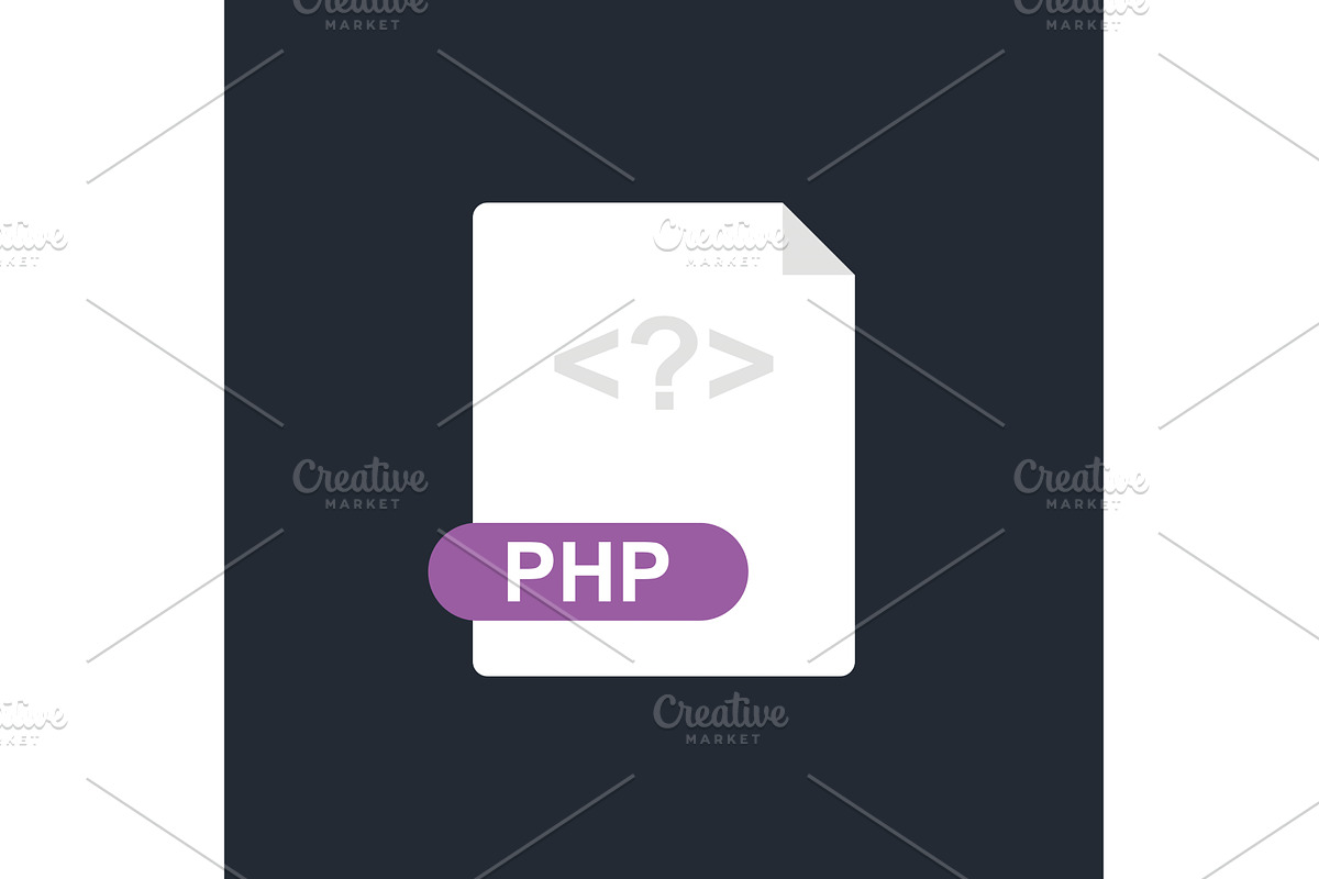 Php file icon, a Technology Illustration by Vector Creator
